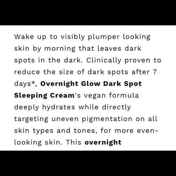 Ren Overnight Glow Dark Spot Sleeping Cream ⭐️BNIB - Picture 6 of 8